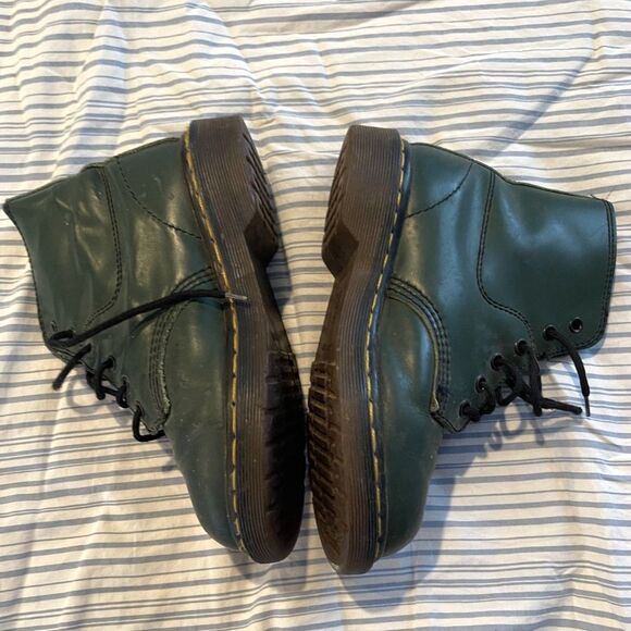 Vintage 80's Dr. Martens - Made in England - Kids 3 - Green - Picture 5 of 8